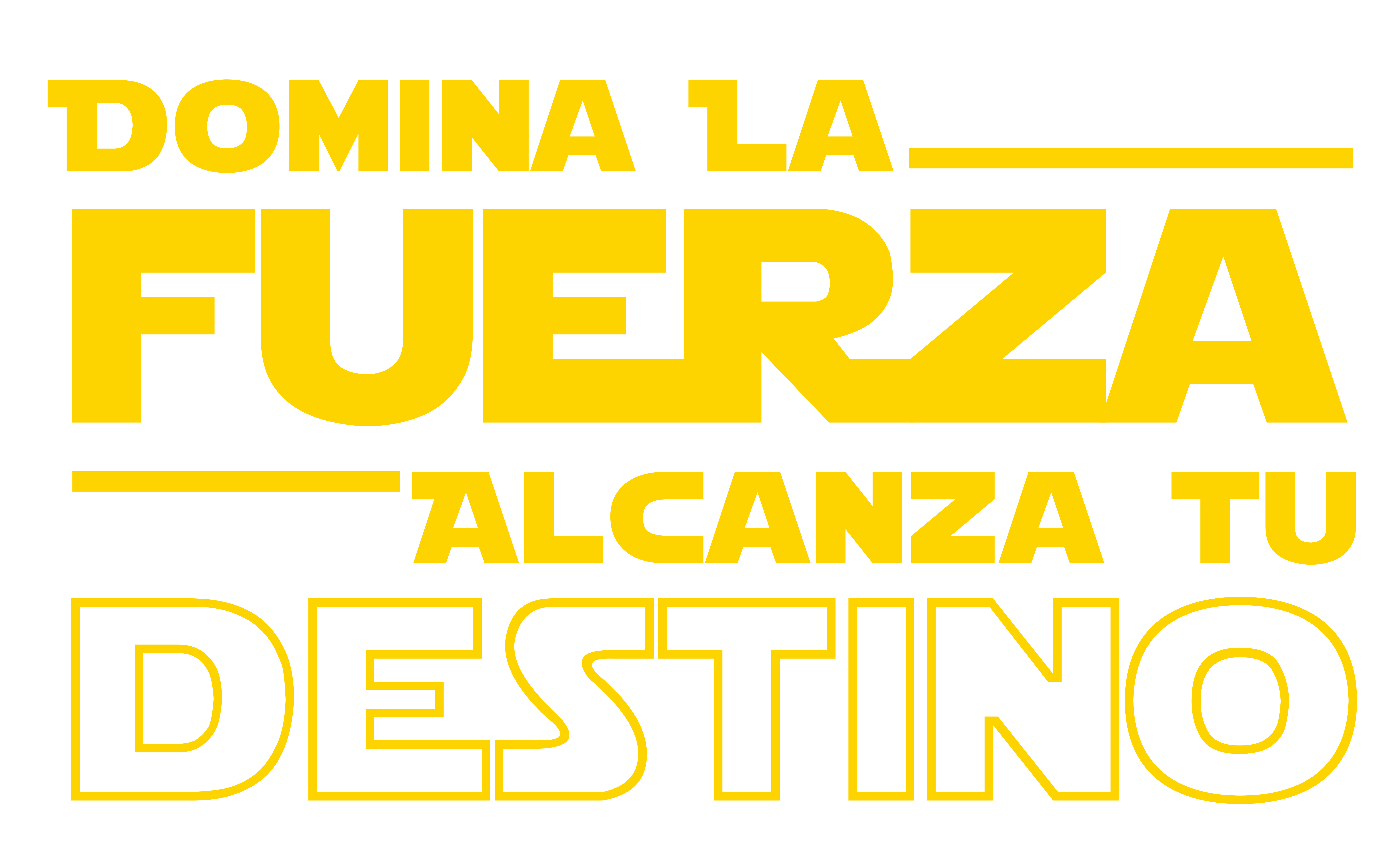 Domina la fuerza...